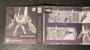 Transformers Studio Series Sideways UNBOXING