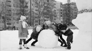 Зимние игры забавы советских детей