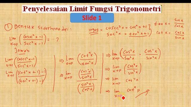Teorema Limit Fungsi Trigonometri lanjutan смотреть онлайн