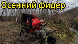 Фидер поздней осенью на маленькой реке. Ожидания и реальность разошлись, прикорм сработал на хищника