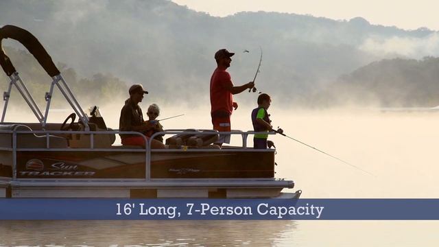SUN TRACKER Boats: BASS BUGGY 16 DLX Fishing Pontoon