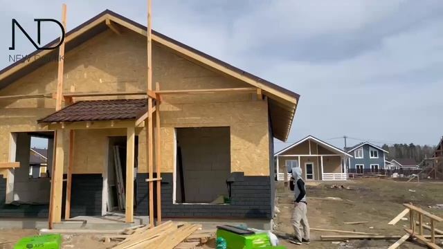 Дома облицованные нашим материалом от  компании New Domik в посёлке Передоль.