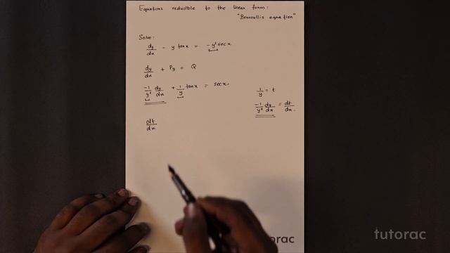 Equations Reducible to the Linear Form  Bernoullis Equation  Differential Equations  JEE MAINS