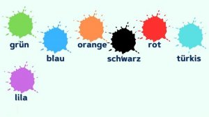 FARBEN - Farben lernen - German Colors - Deutsch lernen - Learn german - Цвета на Немецком