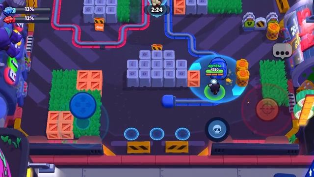 ВОТ ЭТО БИТВА В brawl stars. Играем с братом по сети смотреть онлайн