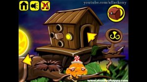 Monkey GO Happy Stage 334 - Vine Release / Счастливая обезьянка: Уровень 334 Освобождение Лозы