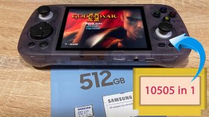 Карта 512гб с ретро играми для Anbernic RG406H, внутри 10505 игр для Анберник 406