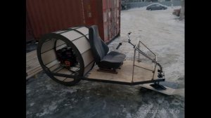 снегоход с большим колесом сзади (видео №2)