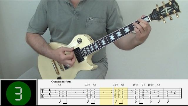 AC/DC - Highway to Hell - Песня из 2,5 риффов ( Lesson + Tabs ) смотреть онлайн