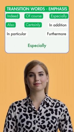 Transition words - Emphasis | Learn English | English Express