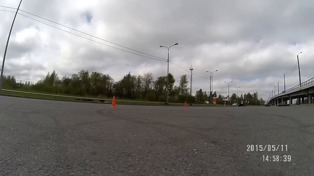 Джимхана на Шафировском. Змейка 11.05.2015 смотреть онлайн