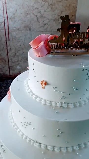 ❤️❤️💐25 anniversary cake🎂🎂 design simple❤️💐🎈