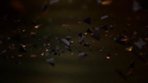 Футаж движение искры, частицы Tri Particles 4K Motion Background