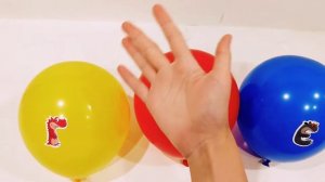 Знакомство с буквами для самых маленьких. Лопаем шарики Учим цвета. Учим буквы.