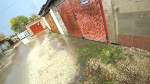 После дождя в гаражах