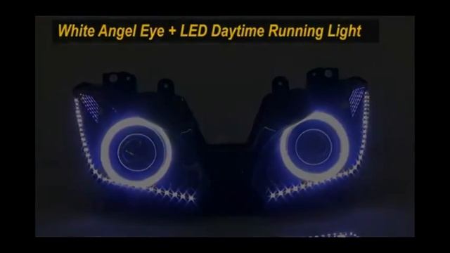 ZX6R Projector Headlight With LED Angel Eyes and Demon Eyes- 13-16 смотреть онлайн