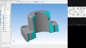 3D моделирование в КОМПАСЕ-3D LT v12|Крышка| Построение, разрез модели