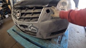 Cadillac BLS  лонжероны на месте финальная сборка