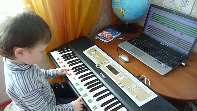 3 года. Чтение с листа по презентации № 3. Программа Софт Моцарт смотреть онлайн