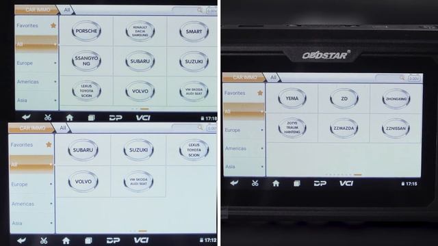 OBDSTAR X300 PRO4 Comparison: (EU Version | US Version | Full Version)