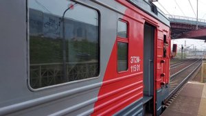 Электропоезд ЭТ2М 115 Платформа Петровско-Разумовская