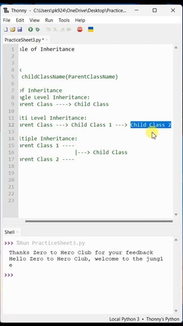 #39- Example of Inheritance [Part-1] | Advanced Python | Praveen Kumar