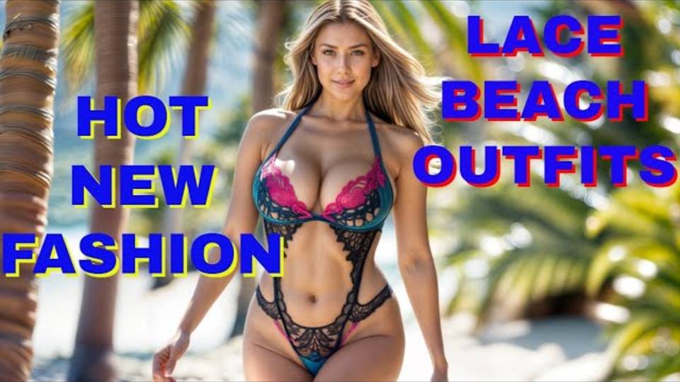 NATURAL WOMEN OVER 35--LACE BEACHWEAR