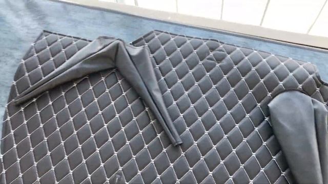 Коврик КПП УАЗ 452, Буханка 3 рычага декоративный черный ромб белая нить смотреть онлайн