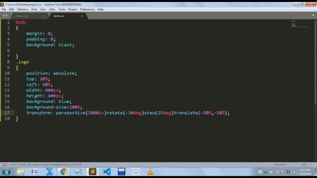 3Dlogo || 3D logo using html CSS |tech skills tv | web designing