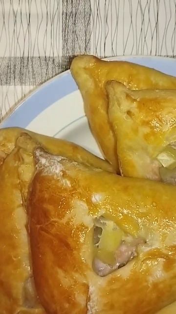 домашние Курники с курицей, картошка, лук смотреть онлайн