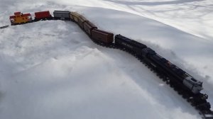 Lego Big Boy 4-8-8-4 in the snow!