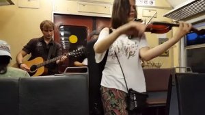музыканты в электричке