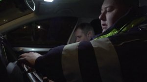 Рейд по отлову пьяных водителей в Петербурге вечером пятницы, 24 января.