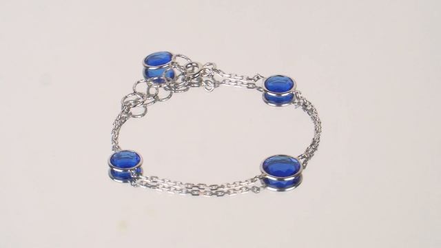 Браслет женский серебро 925 с фианитами / с43-05г смотреть онлайн