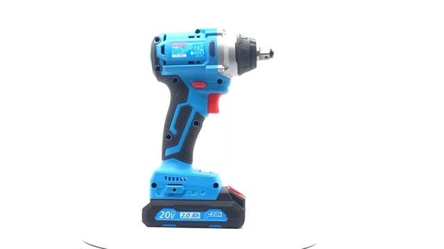 Гайковерт аккумуляторный Fixtec 20 В, 2 А/ч, Li-ion, безщеточный ,2 аккумулятора, ударный (3198979)