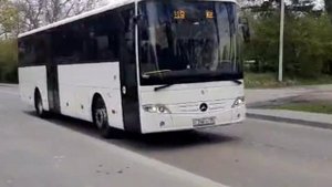 Автобус Mercedes-Benz Connecto следует по маршруту N°119 Калининград - Пионерский Курорт