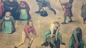Питер Брейгель Старший. Картина 1560 года "Детские игры". Выставка в Екатеринбурге