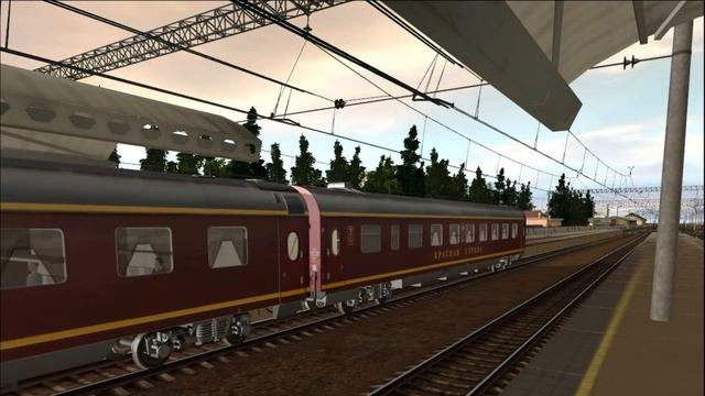 Прибытие поезда «Красная стрела» на Ленинградский вокзал | Trainz 12 смотреть онлайн