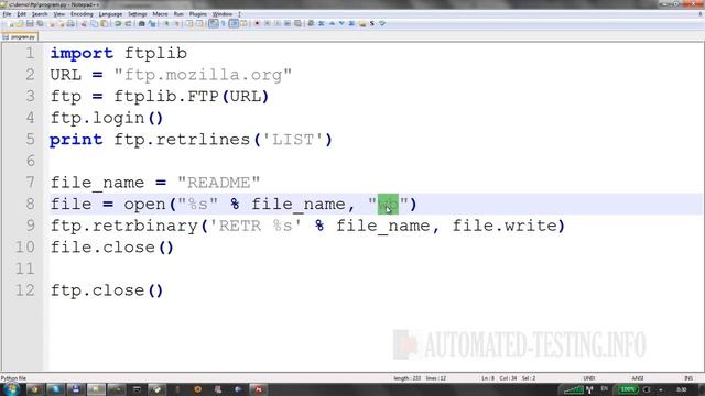 Infosklad org 09 7 Работа с FTP протоколом смотреть онлайн