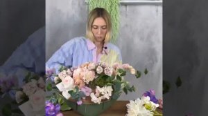 Создание композиции из искусственных цветов своими руками