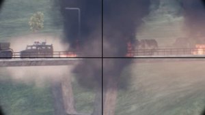 Ukrainian Javelin anti-tank missile destroyed a bridge with Russian equipment - Arma 3