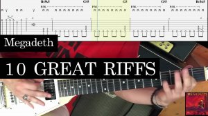 10 рифов Megadeth
