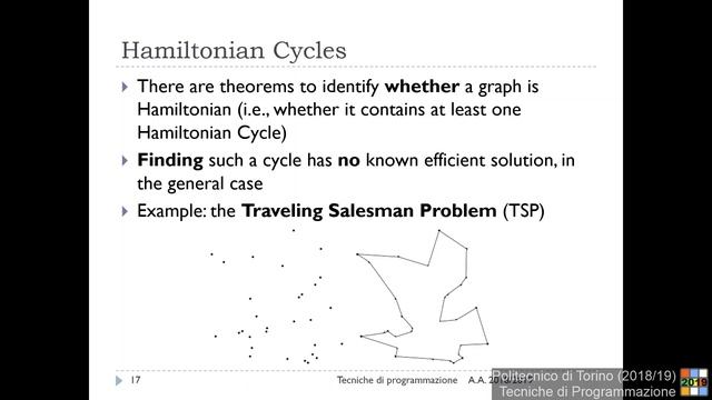 TdP-2019-L32: Cicli Euleriani e Cicli Hamiltoniani