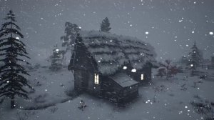 СНЕЖНАЯ буря в хижине в Лапландии. Снежная буря для сна и завывания ветра. Зимние звуки для сна