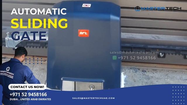 SLIDING GATE MOTOR INSTALLATION | BFT DEIMOS AC A800 | DUBAI : 052-9458166