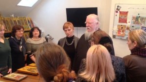 Фрагмент окончания просмотра в иконописной школе 21.01.2018