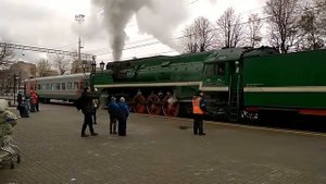 Раритетный паровоз РЖД