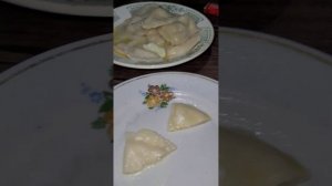 Как мы снимали обзор на вареники с Грузинским сыром сулугуни. #обзор