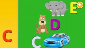 Учим первые семь английских букв алфавита A.B.C.D.E.F.G.