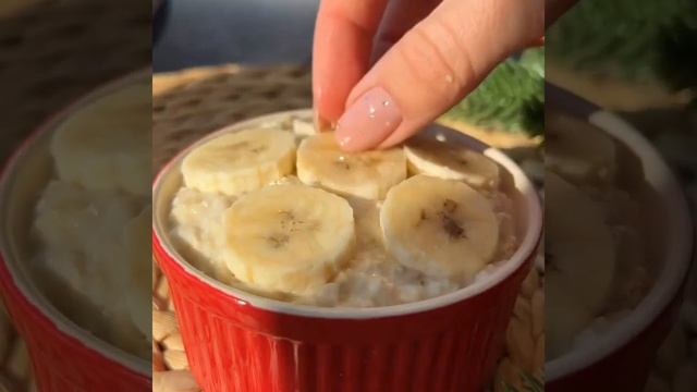 Запеченная овсянка «банан-шоколад» смотреть онлайн